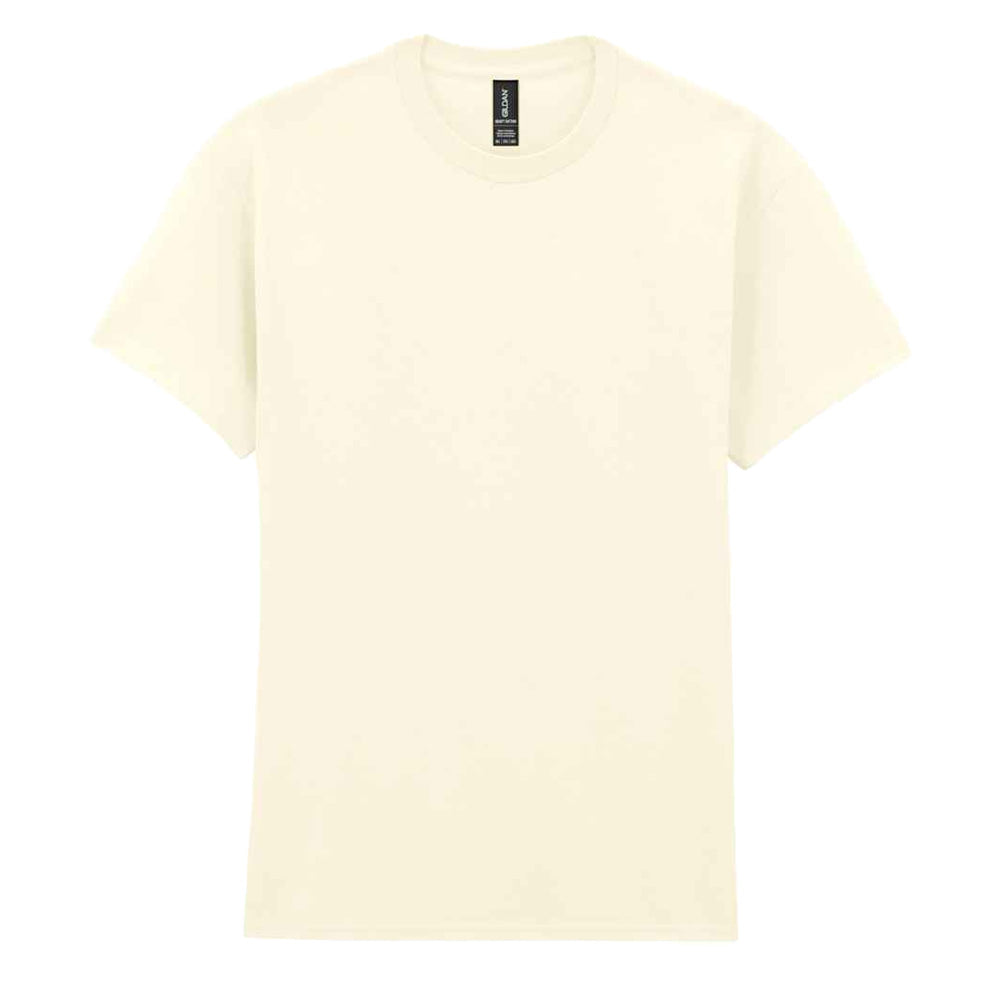 Off White - Front - Gildan Unisex Adult Heavy Cotton T-Shirt