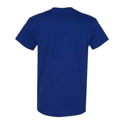 Fan Deep Royal - Back - Gildan Unisex Adult Heavy Cotton T-Shirt