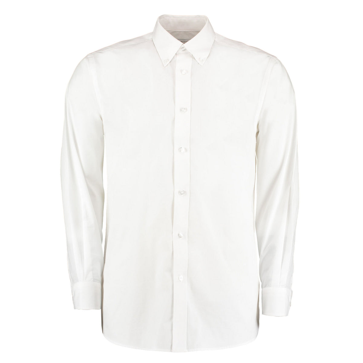 White - Front - Kustom Kit Mens Workforce Long-Sleeved Shirt