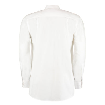 White - Back - Kustom Kit Mens Workforce Long-Sleeved Shirt