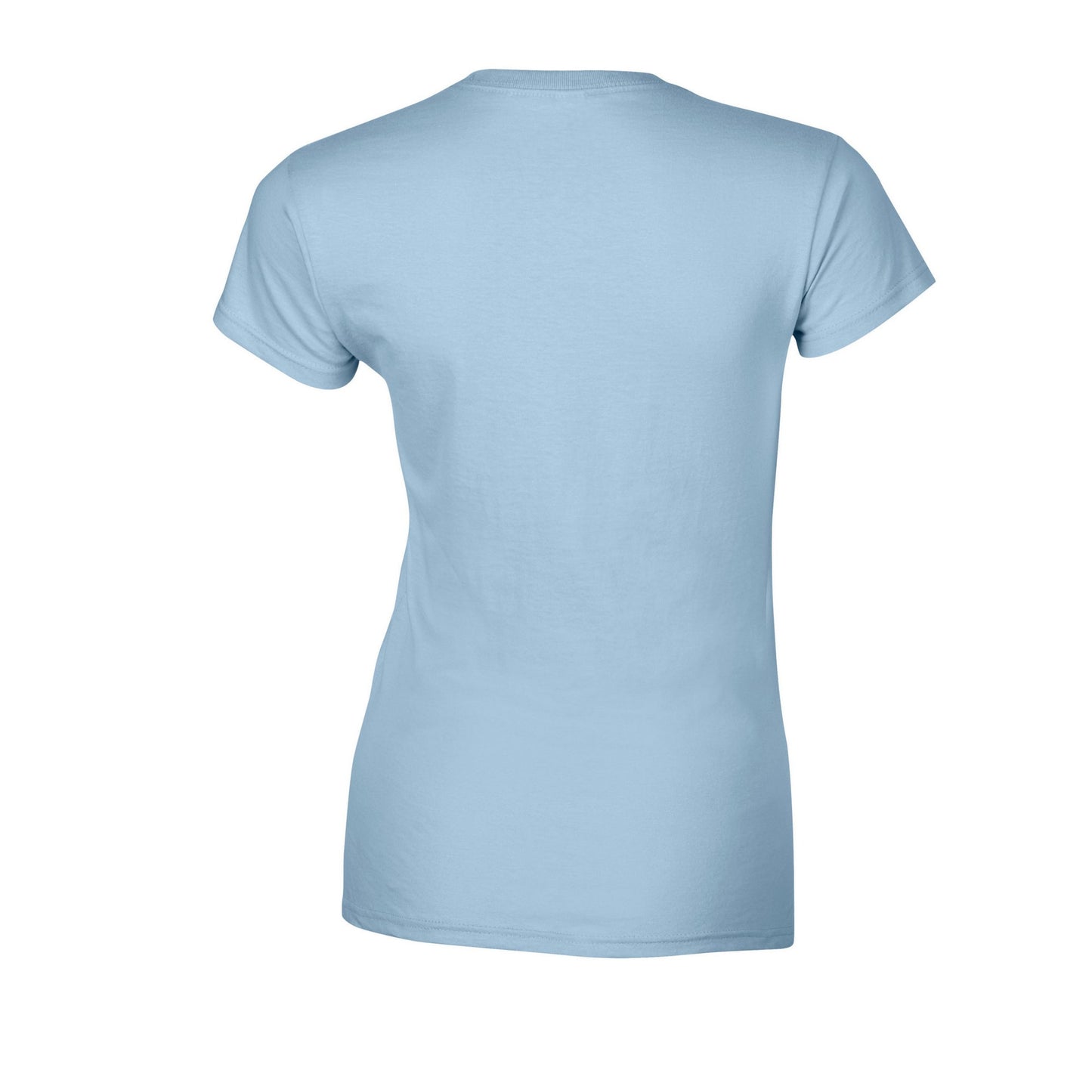 Light Blue - Back - Gildan Womens-Ladies Softstyle Ringspun Cotton T-Shirt
