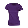 Purple - Front - Gildan Womens-Ladies Softstyle Ringspun Cotton T-Shirt