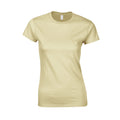 Sand - Front - Gildan Womens-Ladies Softstyle Ringspun Cotton T-Shirt