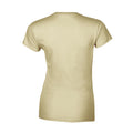 Sand - Back - Gildan Womens-Ladies Softstyle Ringspun Cotton T-Shirt