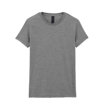 Sports Grey - Front - Gildan Womens-Ladies Softstyle Ringspun Cotton T-Shirt