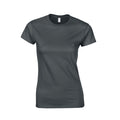 Charcoal - Front - Gildan Womens-Ladies Softstyle Ringspun Cotton T-Shirt