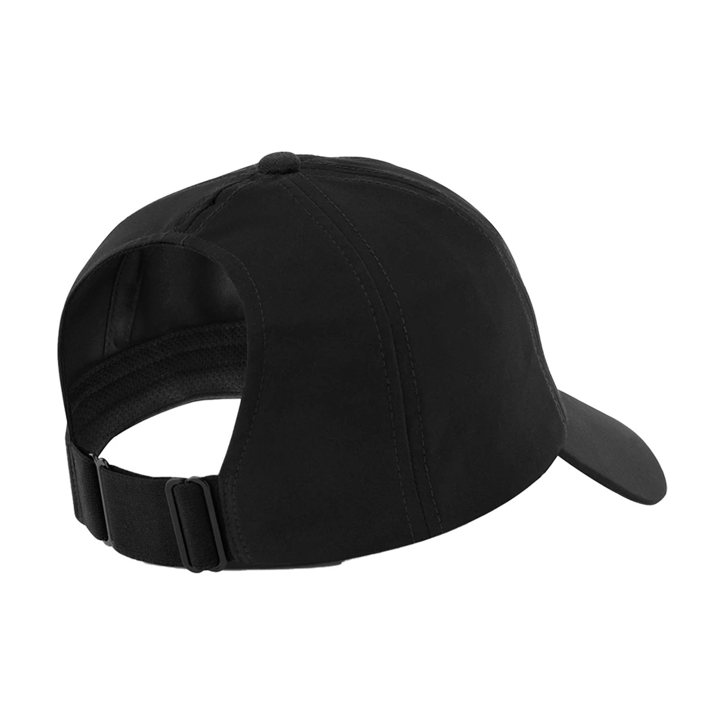 Black - Back - Beechfield Womens-Ladies Performance Ponytail Cap