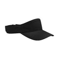 Black - Front - Beechfield Multi-Sports Performance Visor Cap