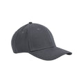Graphite Grey - Front - Beechfield Classic Organic Cotton 6 Panel Baseball Cap