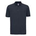 French Navy - Front - Russell Mens Classic Cotton Pique Polo Shirt