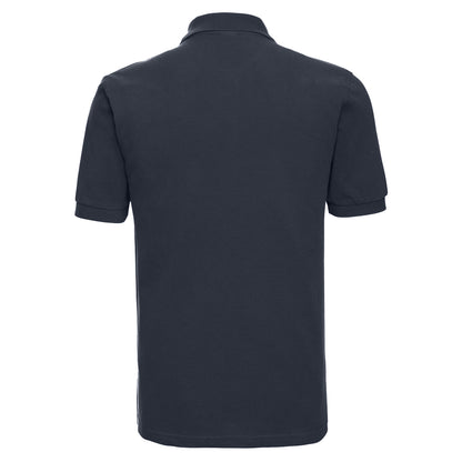 French Navy - Back - Russell Mens Classic Cotton Pique Polo Shirt