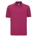 Fuchsia - Front - Russell Mens Classic Cotton Pique Polo Shirt
