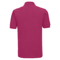 Fuchsia - Back - Russell Mens Classic Cotton Pique Polo Shirt