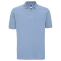 Sky - Front - Russell Mens Classic Cotton Pique Polo Shirt