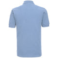 Sky - Back - Russell Mens Classic Cotton Pique Polo Shirt