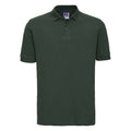 Bottle Green - Front - Russell Mens Classic Cotton Pique Polo Shirt