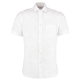 White - Front - Kustom Kit Mens Premium Corporate Non-Iron Short-Sleeved Shirt