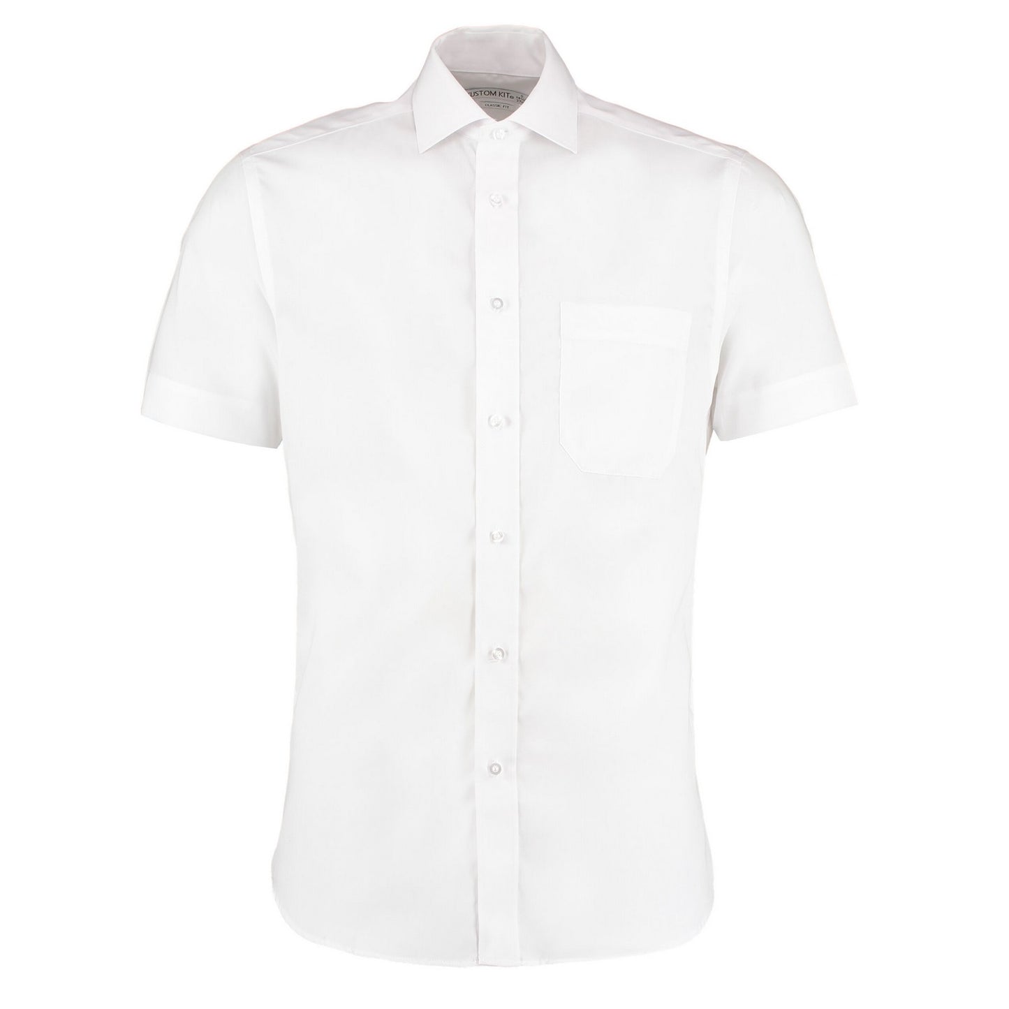 White - Front - Kustom Kit Mens Premium Corporate Non-Iron Short-Sleeved Shirt