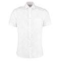 White - Front - Kustom Kit Mens Premium Corporate Non-Iron Short-Sleeved Shirt