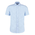 Light Blue - Front - Kustom Kit Mens Premium Corporate Non-Iron Short-Sleeved Shirt