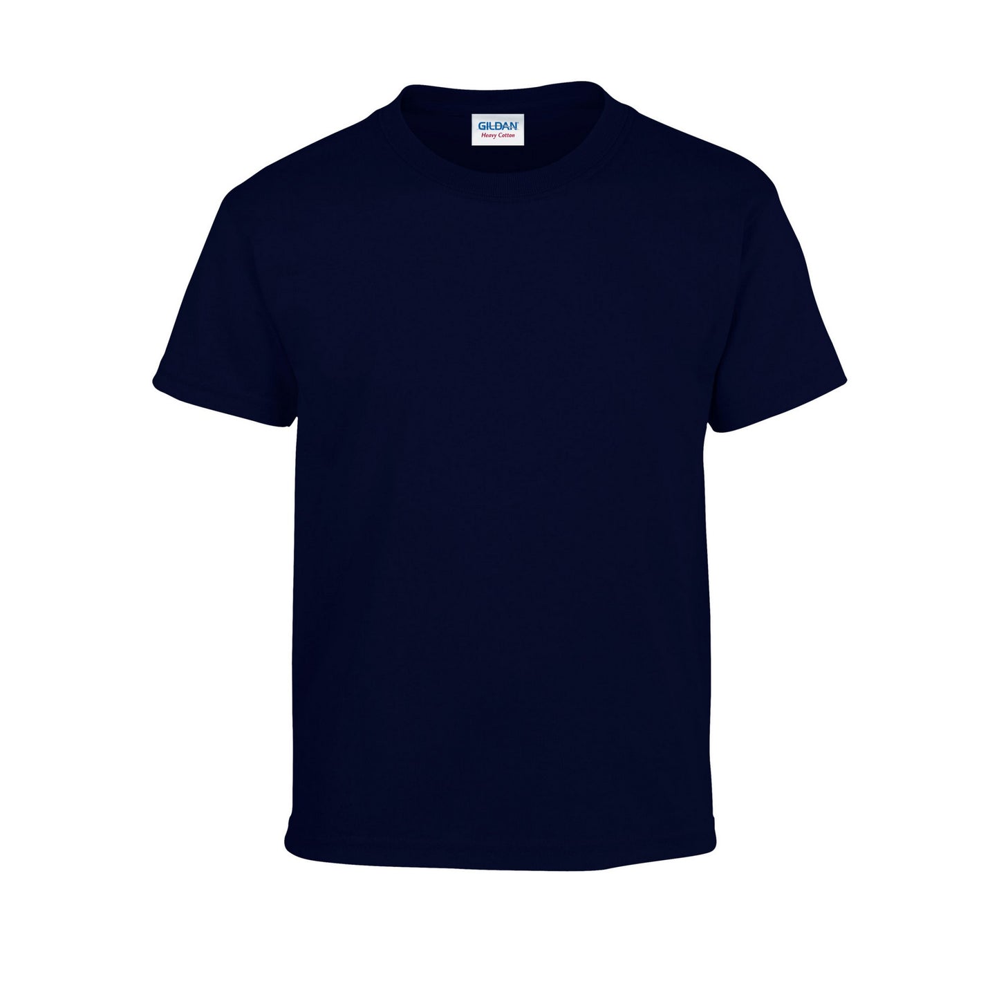 Navy - Front - Gildan Childrens-Kids Heavy Cotton T-Shirt