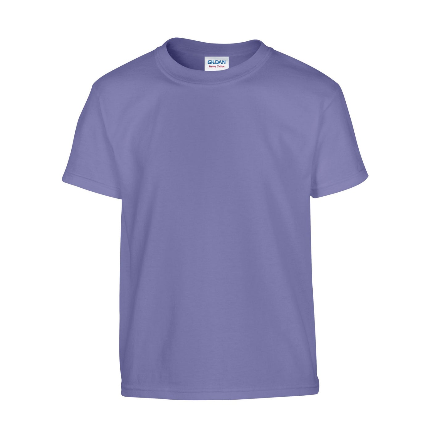 Violet - Front - Gildan Childrens-Kids Heavy Cotton T-Shirt