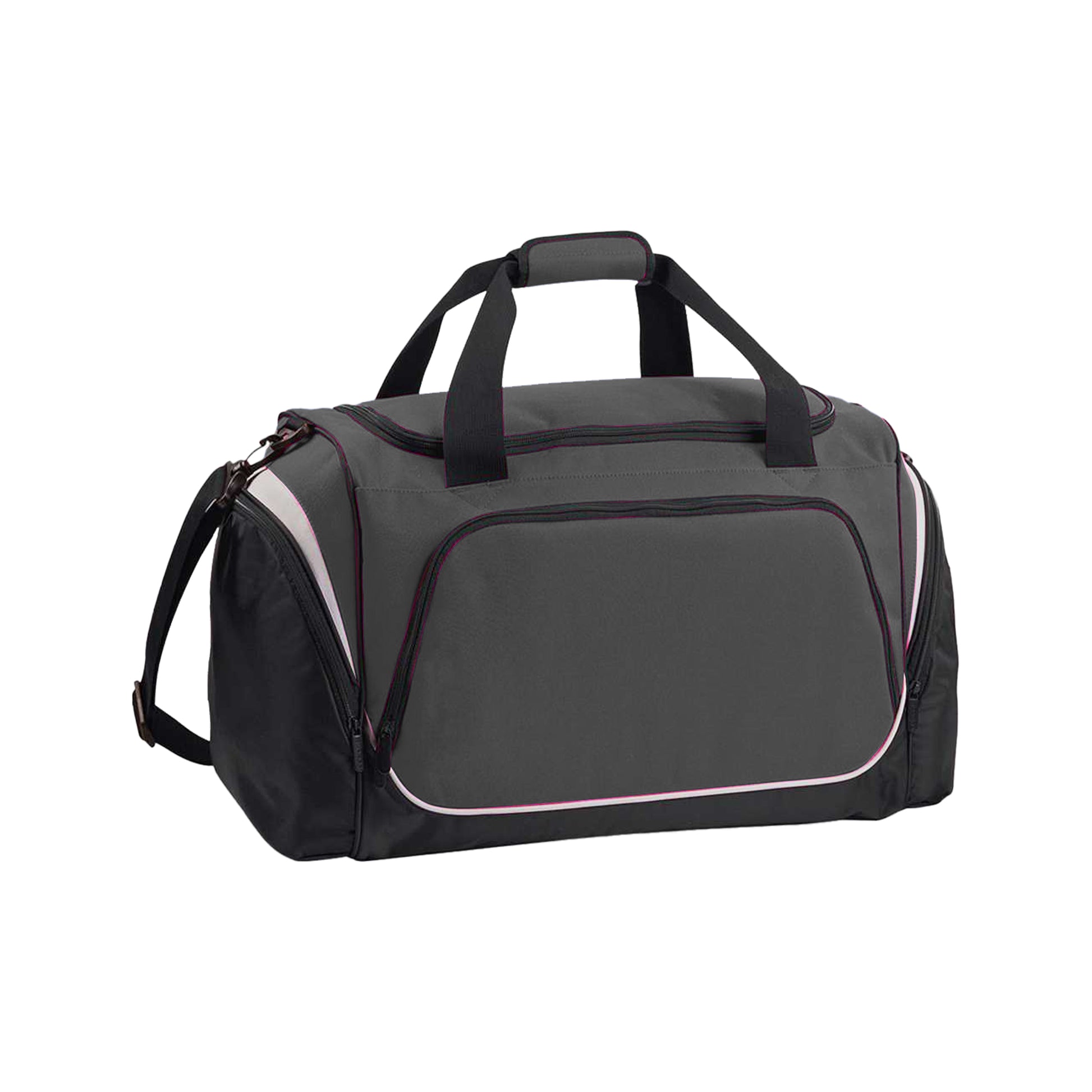 Graphite-Black-White - Back - Quadra Pro Team Locker Bag