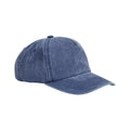 Denim - Front - Beechfield Vintage Washed 5 Panel Relaxed Fit Baseball Cap
