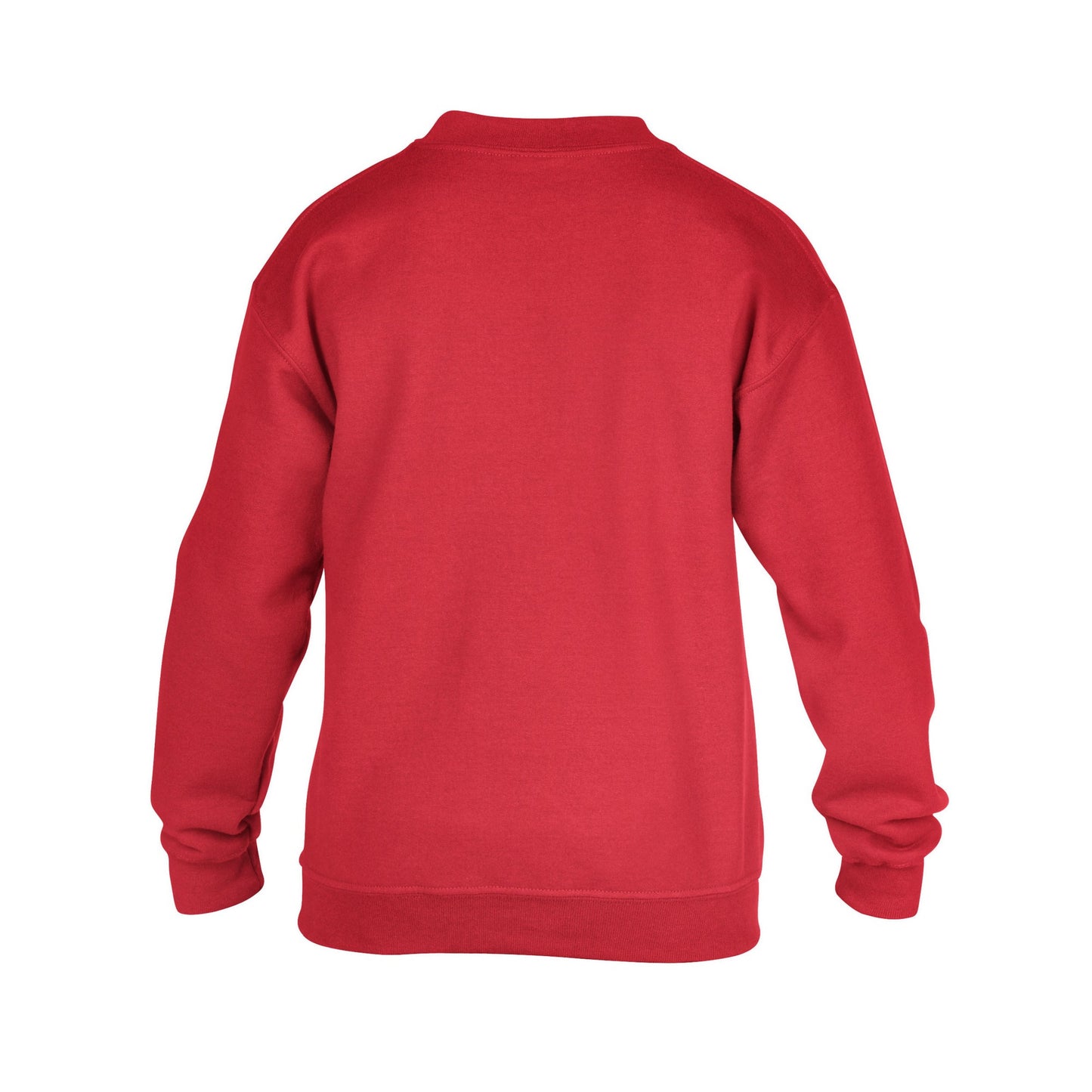 Red - Back - Gildan Childrens-Kids Heavy Blend Crew Neck Sweatshirt