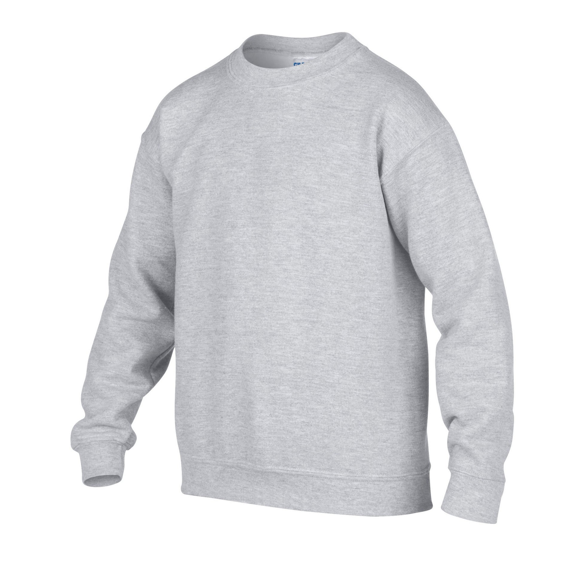 Sports Grey - Side - Gildan Childrens-Kids Heavy Blend Crew Neck Sweatshirt