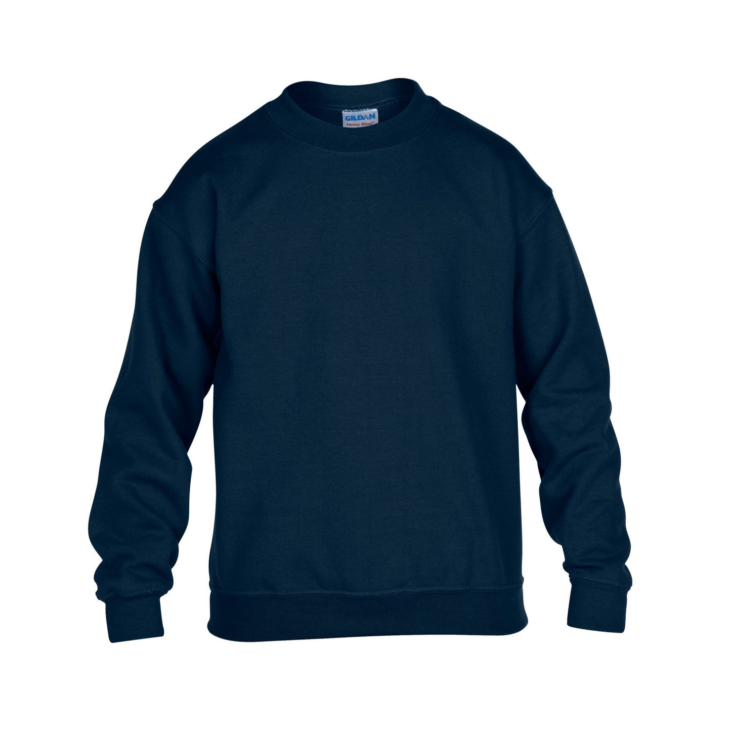 Navy - Front - Gildan Childrens-Kids Heavy Blend Crew Neck Sweatshirt