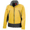 Sports Yellow-Black - Front - Result Unisex Adult Activity Soft Shell Jacket