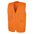 Orange - Front - WORK-GUARD by Result Unisex Adult Adventure Safari Waistcoat