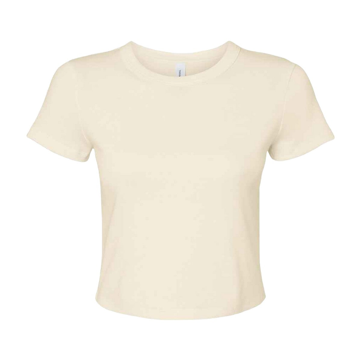 Solid Natural Blend - Front - Bella + Canvas Womens-Ladies Crop Top