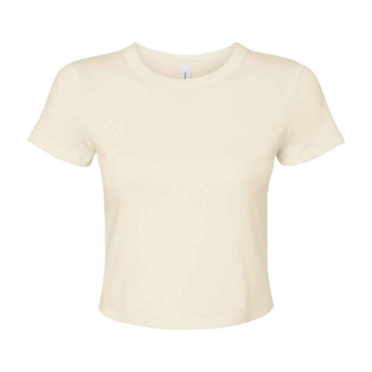 Solid Natural Blend - Front - Bella + Canvas Womens-Ladies Crop Top