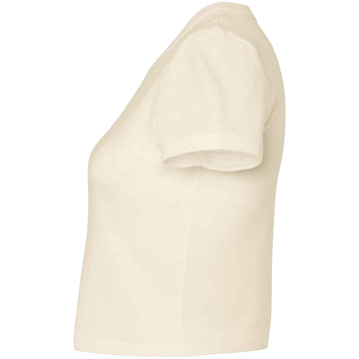 Solid Natural Blend - Side - Bella + Canvas Womens-Ladies Crop Top