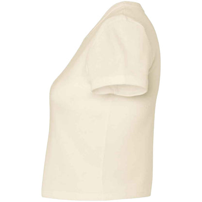 Solid Natural Blend - Side - Bella + Canvas Womens-Ladies Crop Top