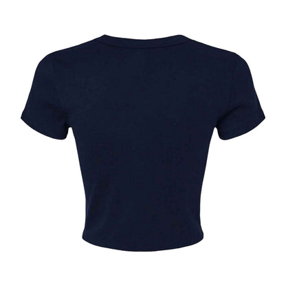 Solid Navy Blend - Back - Bella + Canvas Womens-Ladies Crop Top