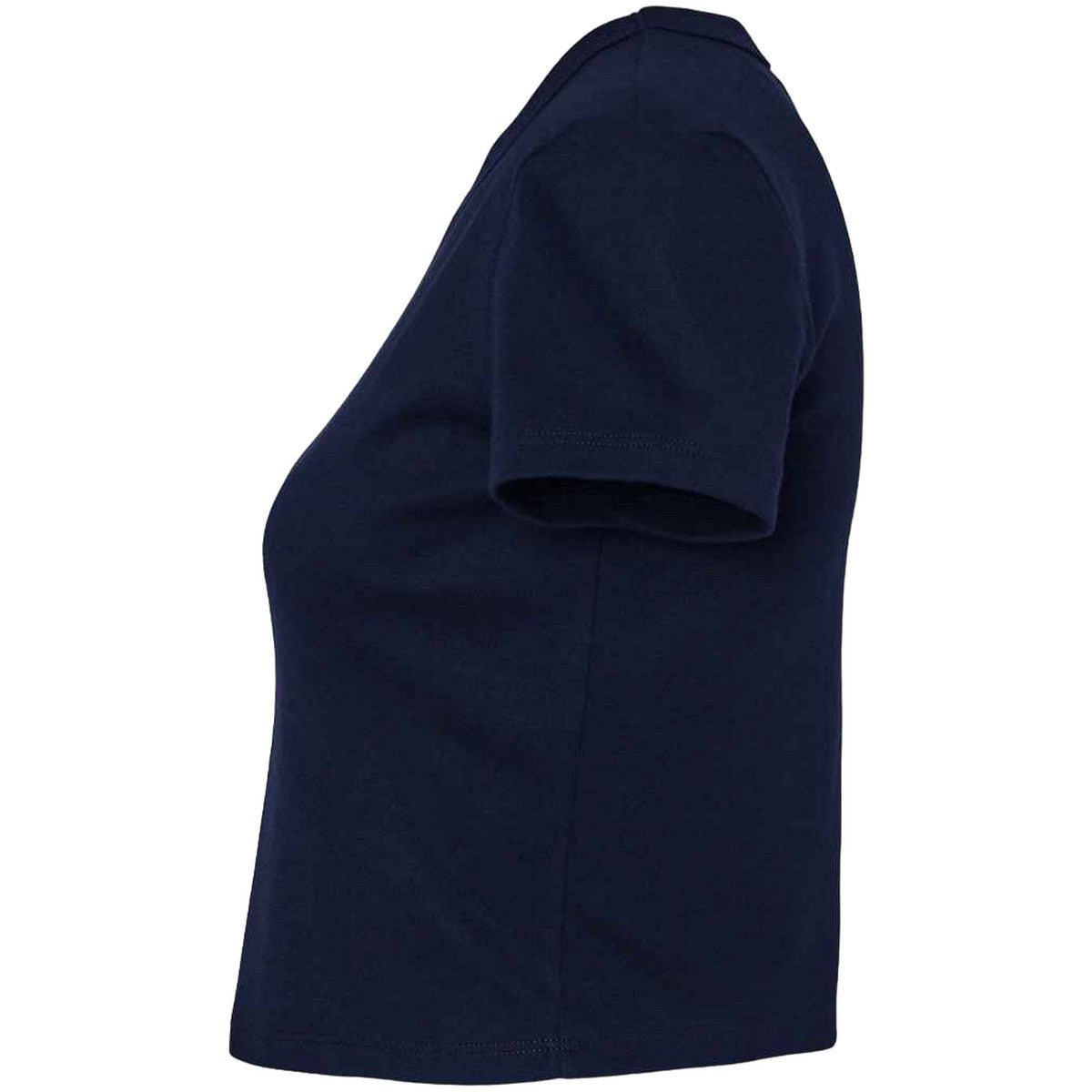 Solid Navy Blend - Side - Bella + Canvas Womens-Ladies Crop Top