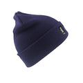 Navy Blue - Front - Result Winter Essentials Unisex Adult Thinsulate Heavyweight Hat