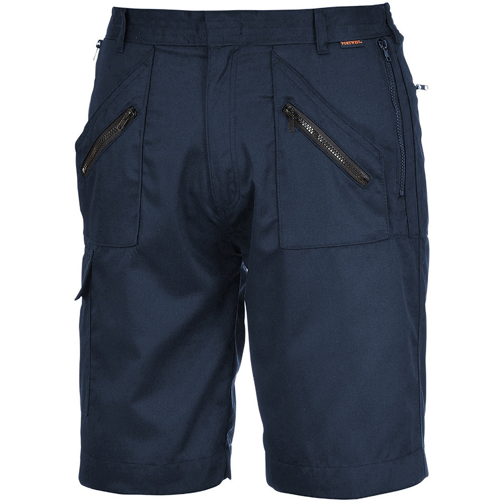 Dark Navy - Back - Portwest Mens Action Shorts (S889)