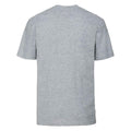 Light Oxford - Back - Russell Unisex Adult Super Ringspun Cotton Classic T-Shirt