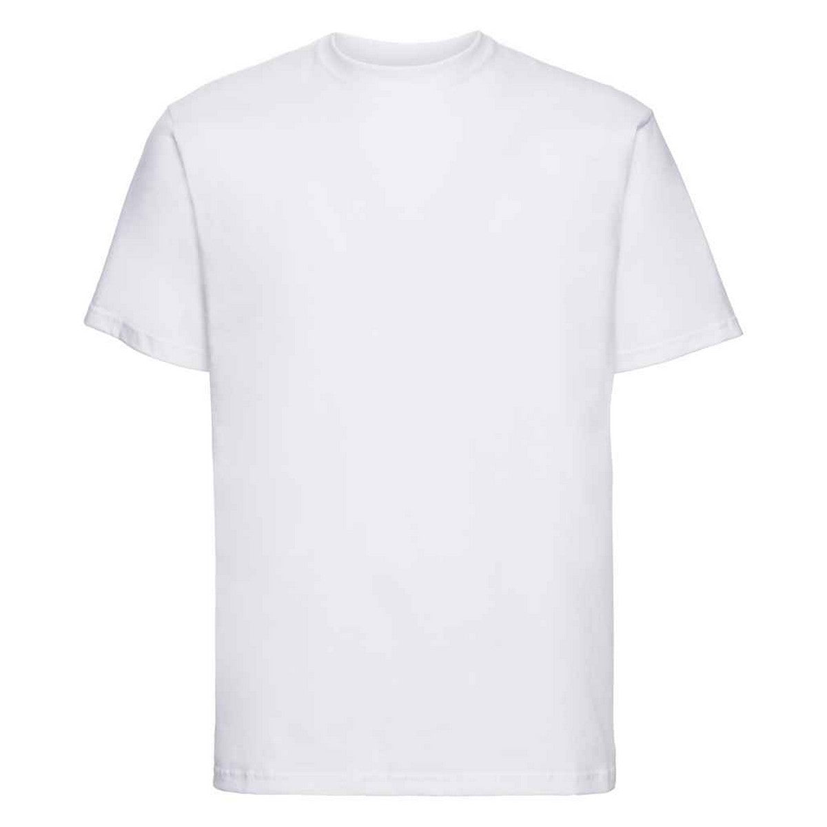 White - Front - Russell Unisex Adult Super Ringspun Cotton Classic T-Shirt