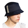Navy - Back - Result Headwear Deluxe Washed Cotton Side Panels Bucket Hat