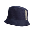 Navy - Front - Result Headwear Deluxe Washed Cotton Side Panels Bucket Hat
