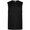 Jet Black - Front - AWDis Cool Mens Cool Smooth Sports Vest Top