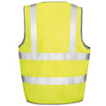 Fluorescent Yellow - Back - SAFE-GUARD by Result Mens Hi-Vis Vest