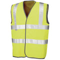 Fluorescent Yellow - Front - SAFE-GUARD by Result Mens Hi-Vis Vest