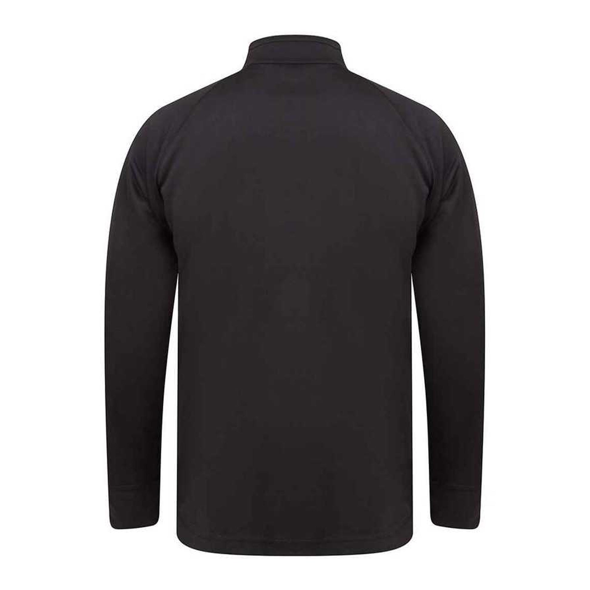 Navy-Royal Blue - Back - Finden & Hales Mens Contrast Panel Knitted Tracksuit Top