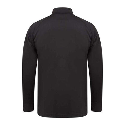Navy-Royal Blue - Back - Finden & Hales Mens Contrast Panel Knitted Tracksuit Top